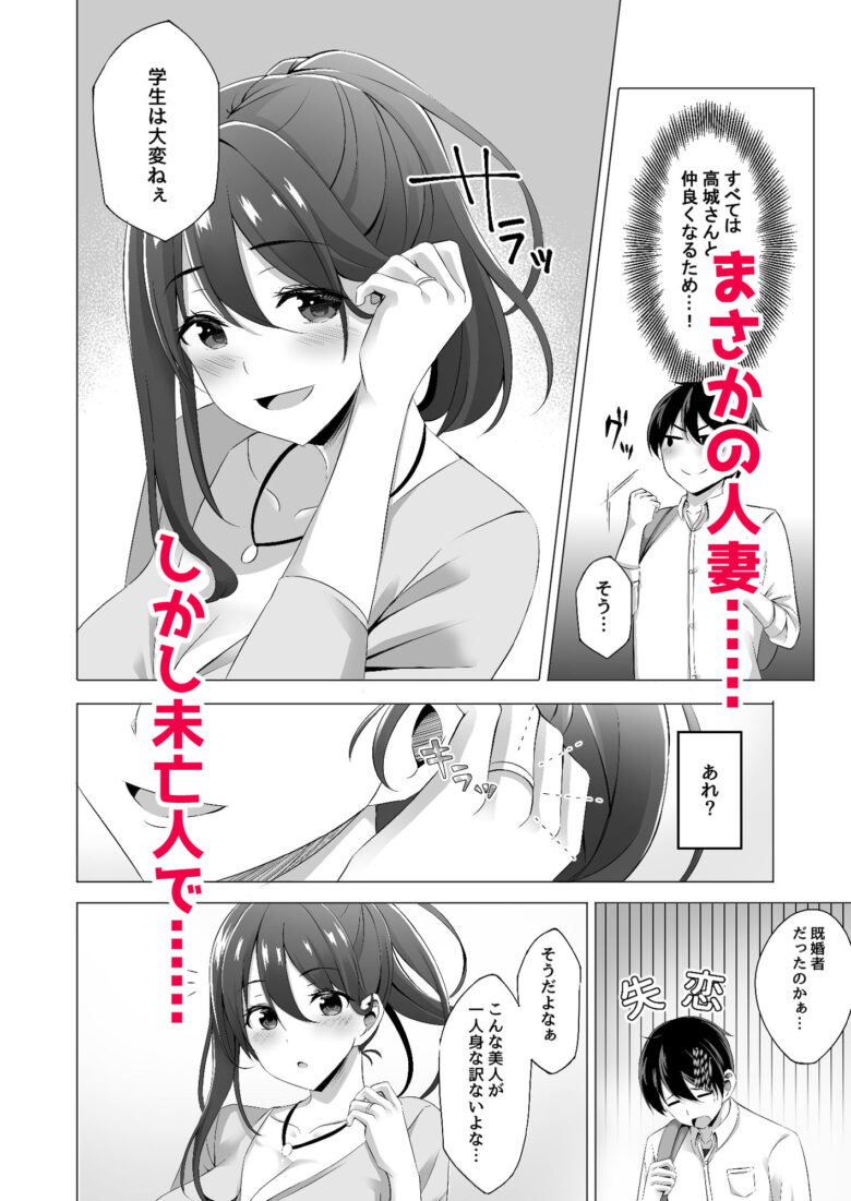 お隣さんは未亡人〜酔った勢いでエッチする事になりました〜 3枚目